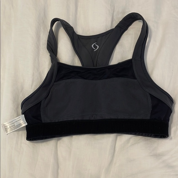 Moving Comfort Gray Racerback Sports Bra - Picture 3 of 6